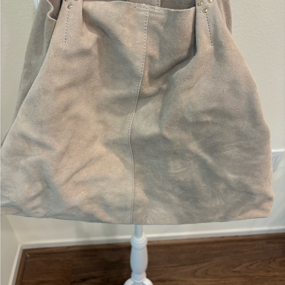 Haute Hippie Taupe Suede Shoulder Bag - Picture 4 of 7